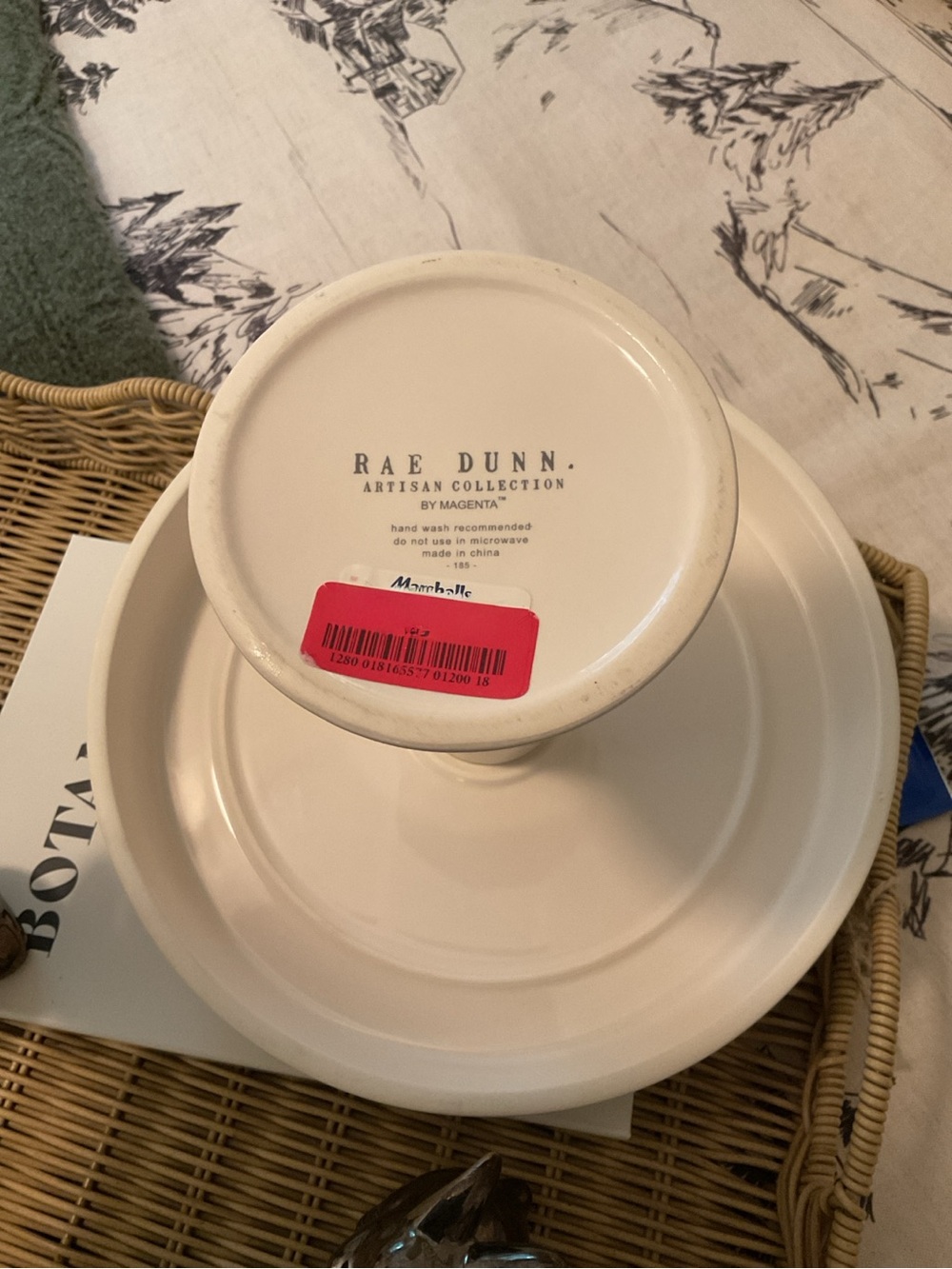 Rae Dunn BON APPÉTIT Pedestal Cake Stand - Picture 8 of 9